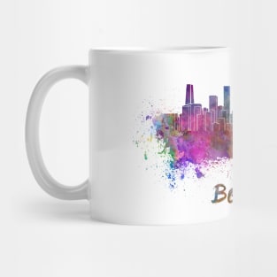 Beijing skyline in watercolor Mug